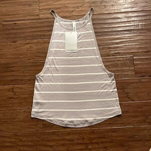Uniquely Lorna Jane Sporty Sister Tank Galaxy/White Stripe Size XS